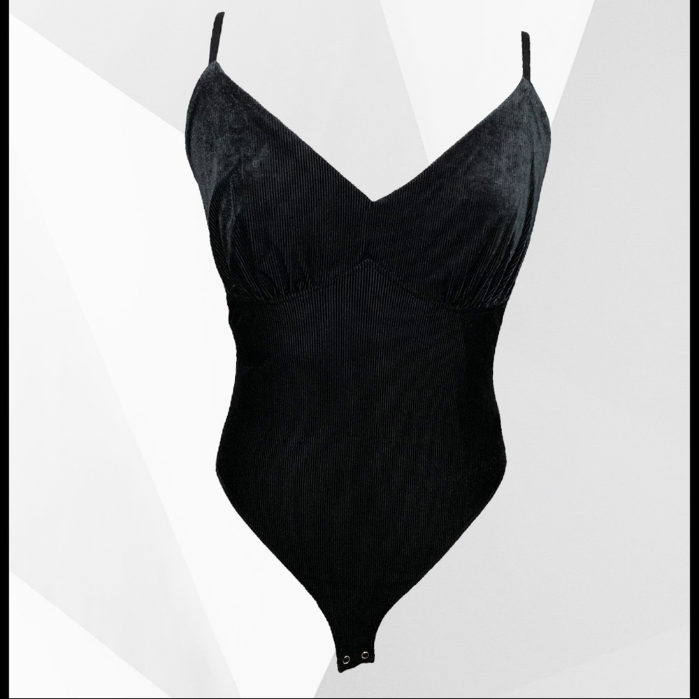 🥂 NWOT, Black Ribbed Tank Top, Body Suit, Forever 21, Size 0X. Never Worn.